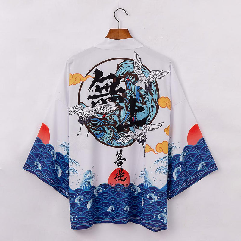 Japanese Kimono Cardigan Men Summer New Haori Samurai Kimonos Karate Streetwear Shirt Kimono Japones Mens Haori Yukata