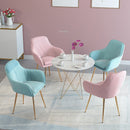 INS Modern Dining Chair Chairs Leisure Chair Armchair Cloth Art customized Living Room Furniture Decoration sofa Salon