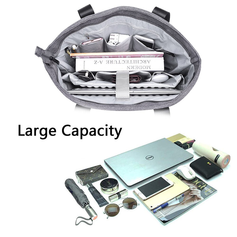 Laptop Tragetasche 15,6 Zoll Große Aktentasche mit USB Ladeanschluss Wasserabweisend Damen Dame Stylische Handtasche für Business/Schule