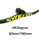 SYNCROS Carbon Fiber Mountain Mountain Integrated MTB Manillar FRASER IC SL -8 -17 -25 Tres especificaciones con tornillos de titanio