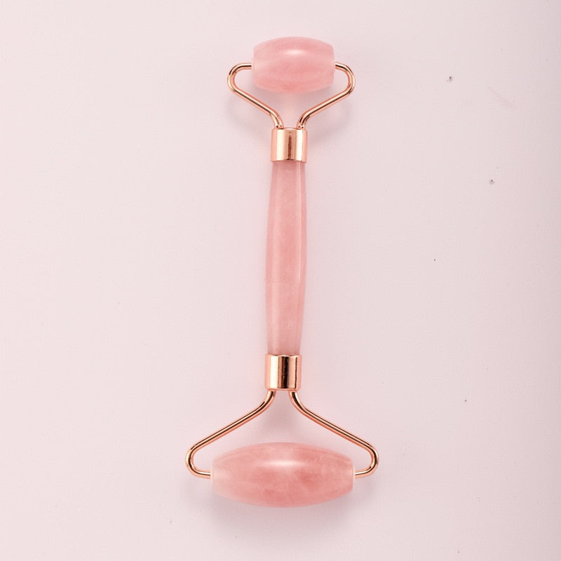 Rose Quartz Face Massage Jade Roller Natural Stone Crystal Slimmer Lift Wrinkle Remover Beauty Care Slimming Lifting Tools
