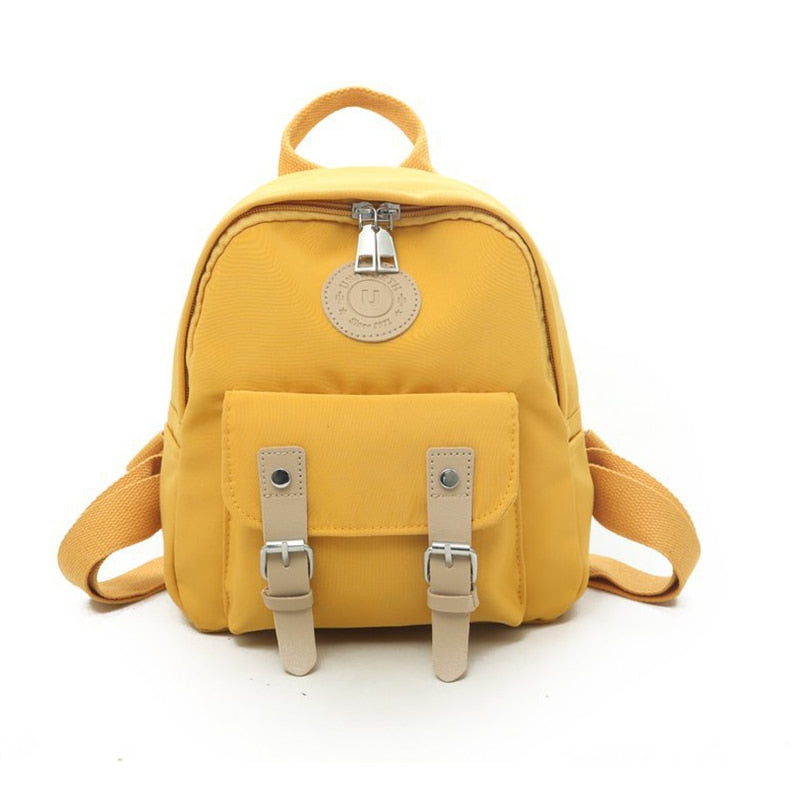 Backpack Women Small Teenage School Bag Fashion New High Quality Zipper Female Backpacks Double Belt Mini Shoulder Bags Travel