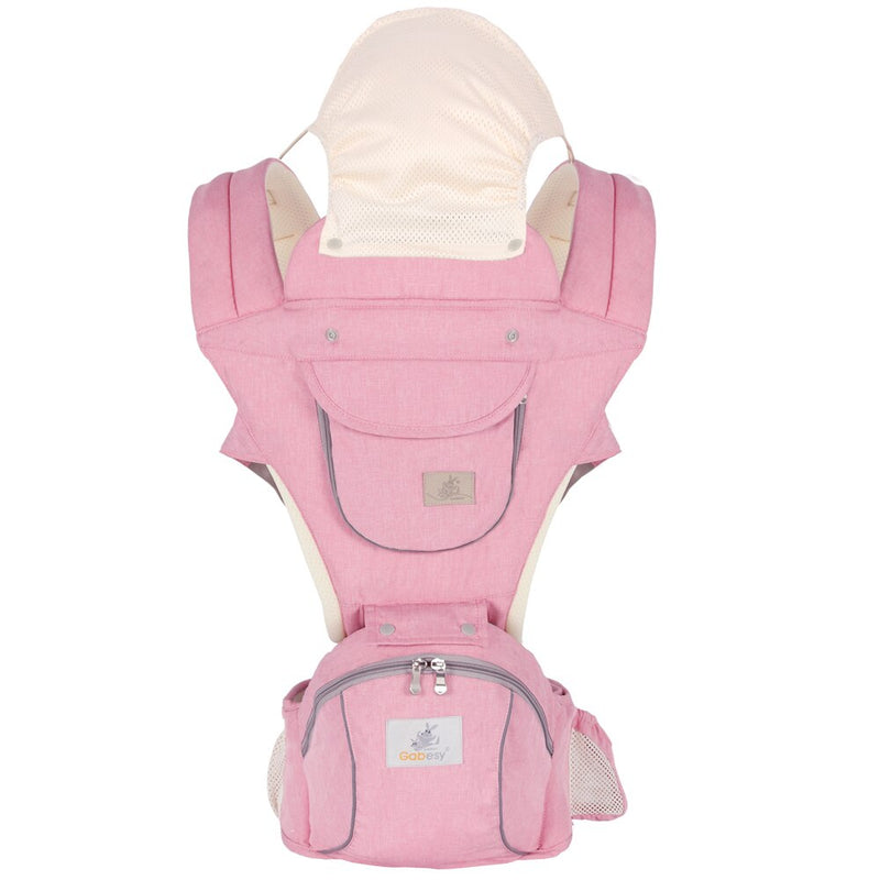 Portabebés Gabesy, mochila portabebés ergonómica, asiento de cadera para recién nacido y prevención de piernas tipo o, canguros para bebés