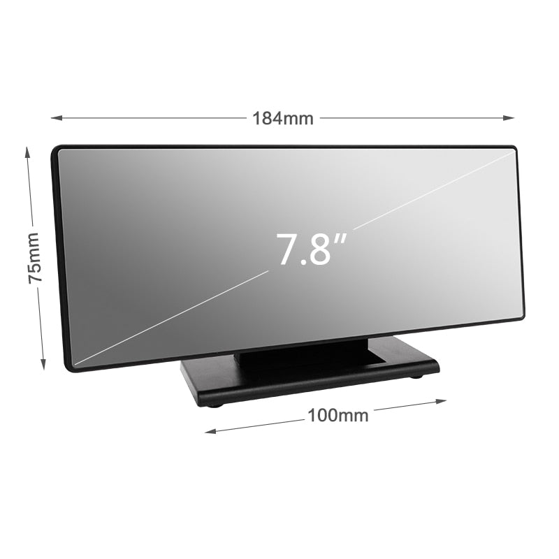 LED-Digitalwecker Spiegel Elektronische Uhren Multifunktionales großes LCD-Display Digitale Tischuhr mit Temperaturkalender