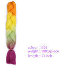 Black Star Hair Ombre Jumbo Braiding Hair Extensions 24 Inch Twist Braids Synthetic Hair Fiber for Twist Braiding for Women