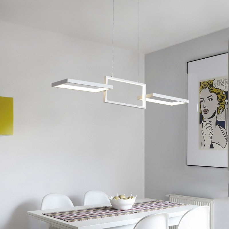 Neue hängende LED-Kronleuchter aus Aluminium, nordischer Lampenglanz, führte modernen Kronleuchter für Küche, Esszimmer, LED-Kronleuchterbeleuchtung