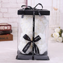 25*16 Cm Diy Teddy Rose Bear with Box Artificial PE Flower Valentine&
