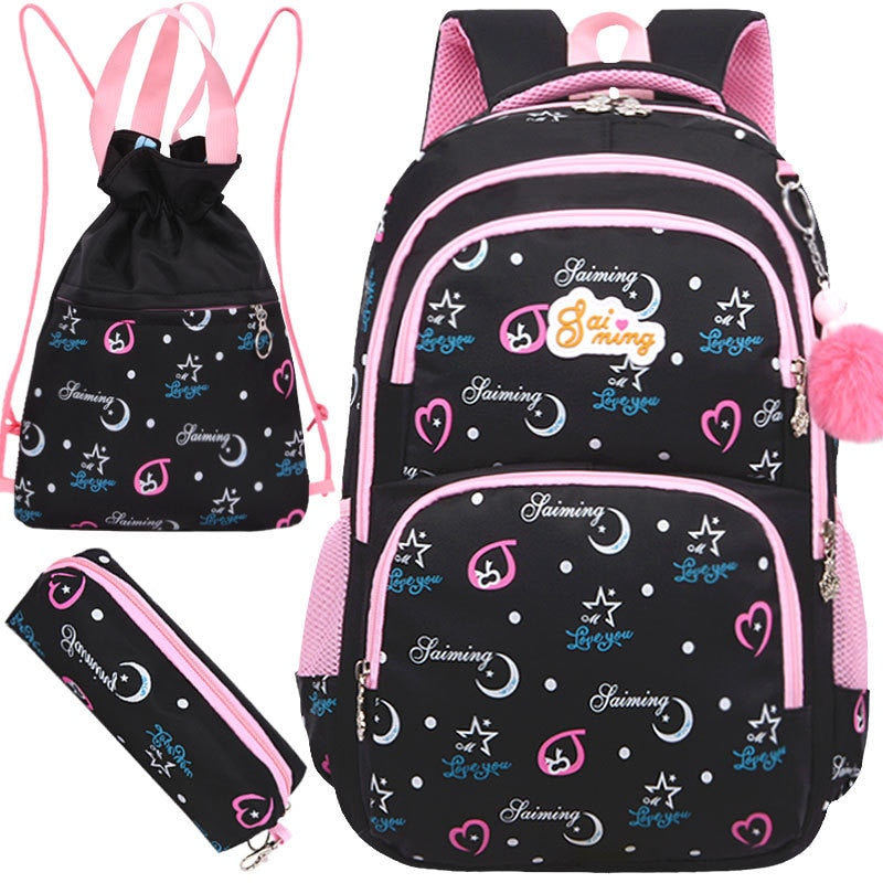 Mochilas escolares para niños, mochila ortopédica para niñas, mochilas de princesa para niños, conjunto de mochilas escolares, mochila para escuela primaria, mochilas para niños