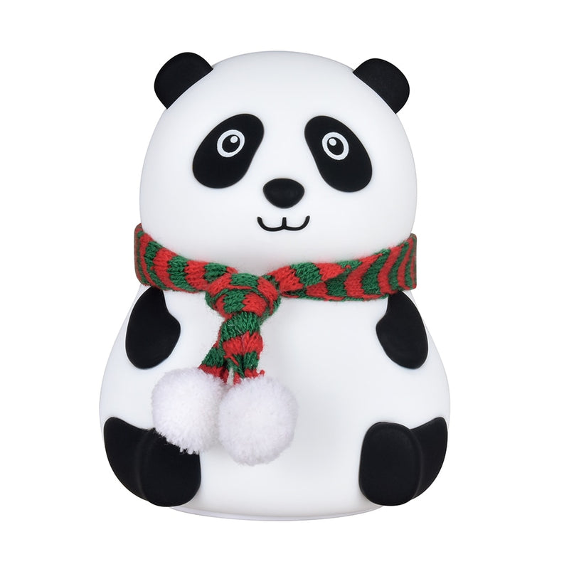 Panda Dog LED Night Light Touch Sensor Colorful USB Rechargeable Bedroom Silicone Animal Lamp for Children Baby Christmas Gift