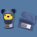 Black Cycling Winter Hats Unisex Funny Mask Hat Handmade Artificial Wool Knit Bonnet Halloween Party Mouse Ski Mask Beanie Caps