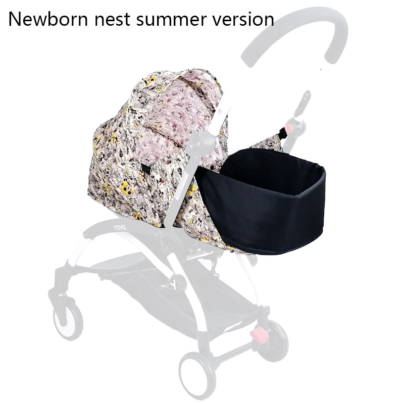 Kinderwagen Neugeborenen Nest Sommer Version Schlafsack Kinderwagen Zubehör Für Babyzen Yoyo Yoyo+ Yoya Sommer und Winter Korb