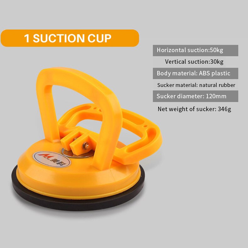 Vacuum Suction Cup Grip Sucker Plate Single Claw Double-claw Three -jaw Suction Puller For Tile  Glass Floor Sucker Lifting Tool