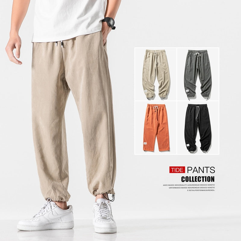 Big 5XL 6XL 7XL 8XL Men Casual New Solid Sweatpants Mens Hip Hop Casual Harem Pants Streetwear Male Trousers Plus Size Bottoms