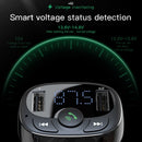 Baseus FM Transmitter Handsfree Bluetooth Car Kit MP3 Player With 3.4A Dual USB Car Charger FM Modulator Transmiter