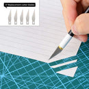 27Pcs Rotary Cutter Kit 45mm Rotary Cutter &amp; Carving Knife &amp; A4 Cutting Mat &amp; Sewing Pins for Fabric Leather DIY Sewing Craft