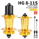 Koozer XM490 Hubs 4 rodamientos MTB Mountain Bike Hub delantero trasero QR o Thru 28/32/36 agujeros disco freno bicicleta Hub 8 9 10 11 12 velocidades