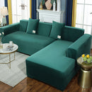 2022 Velvet L Shaped Sofa Cover For Living Room Elastic Furniture Couch Slipcover Chaise Longue Corner Sofa Covers Stretchable