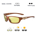 2022 Outdoor Sport Driving Photochromic Sunglasses Men Polarized Glasses Day Night Vision Chamelon Goggle UV400 zonnebril heren