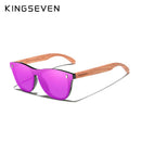 KINGSEVEN Patented Design Bubinga Wood Sunglasses Vintage Integrated Polarized Men&