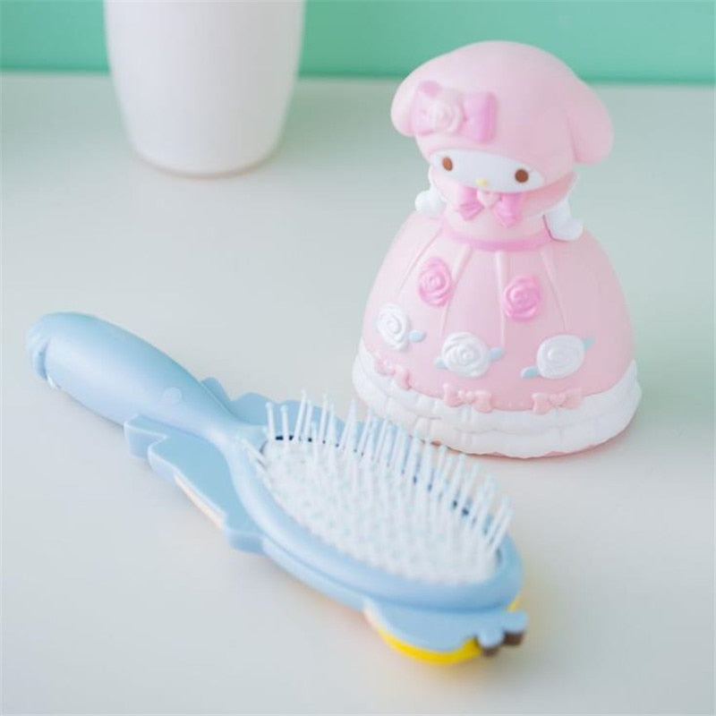 Disney Mickey  Frozen hair clip Cartoon air cushion comb hair anti-static comb children cute comb girl Minnie heart balloon comb