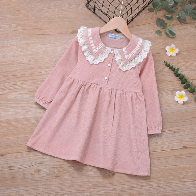 Humor Bär Mädchen Kleid Kinder Kleidung Prinzessin Frühling Herbst Blumenkleid Lose ausgestellte Ärmel Kleid Baby Kinder Mädchen Kleid