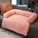 Dog Sofa Bed Cover Calming Plush Mat Removable Pet Blanket Mattress Cat Beds Warm Sleep Cushion Pillow Couch Furniture Protector