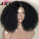 Afro Kinky Curly Lace Front Human Hair Wigs For Women Pre Plucked Brazilian Kinky Curly Lace Closure Wigs 180 Density Remy Hair