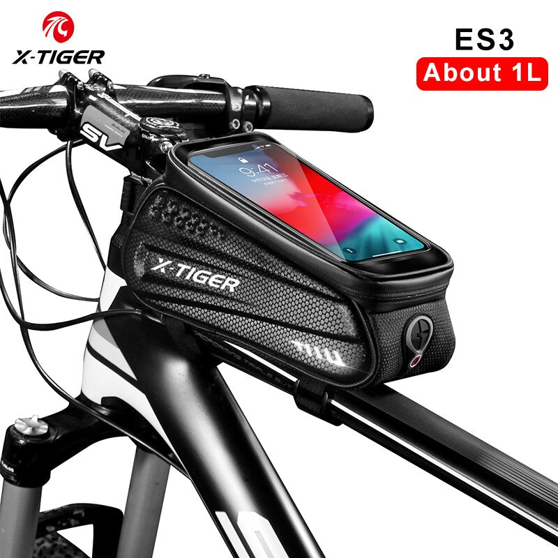 X-TIGER Bicycle Bag Rainproof MTB Road Bike Saddle Bag 1.2L Large Capatity Cycling Seatpost Rear Bag For Bicycle Accessories