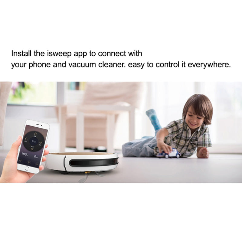 Isweep X3 Robot Vacuum Cleaner APP Control Wet and Dry Mop Smart Home Appliance Auto Recharge Good Package Preferred Gift
