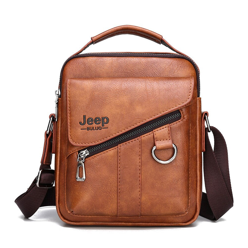 JEEP BULUO Shoulder Bag  Messenger Tote Bag Travel Luxury Brand New  Men BAGS Crossbody  For Male Split Leather Fashion Business