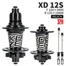 Koozer XM490 Hubs 4 rodamientos MTB Mountain Bike Hub delantero trasero QR o Thru 28/32/36 agujeros disco freno bicicleta Hub 8 9 10 11 12 velocidades