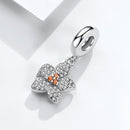 BELAWANG DIY Silver Beads Fit Original Charm Bracelet 925 Sterling Silver Charm Enamel Lotus Flower Bead Fashion Jewelry