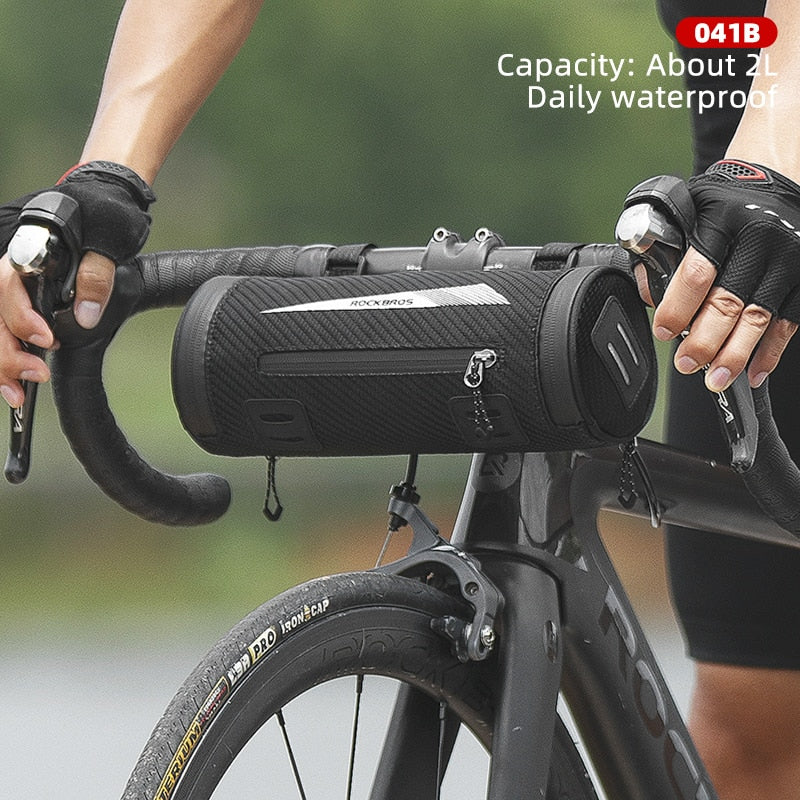 ROCKBROS Bike Bag Front Bicycle Portable Handlebar Pannier Multi-purpose Large Capacity Backpack MTB Road Cycling Frame Tube Bag