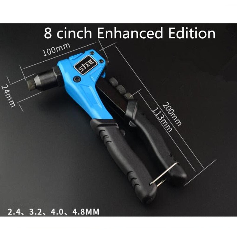 Herramienta de remache Pop para trabajo en madera de Metal, Kit de herramientas de reparación de pistola remachadora, herramienta manual resistente