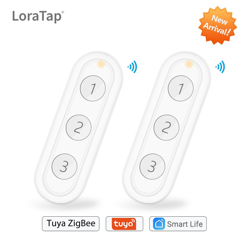 Tuya Smart Life ZigBee Smart Home Wireless Switch 3 Gangs Remote Control Hub Required Scene Button Assistant Zigbee2MQTT