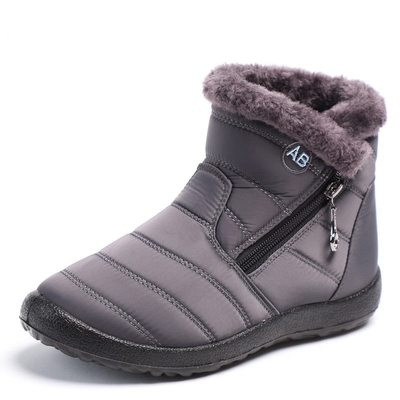 Frauen Stiefel Wasserdichte Schneestiefel Weibliche Plüsch Winterstiefel Frauen Warme Stiefeletten Winterschuhe Frauen Freizeitschuhe Plus Größe