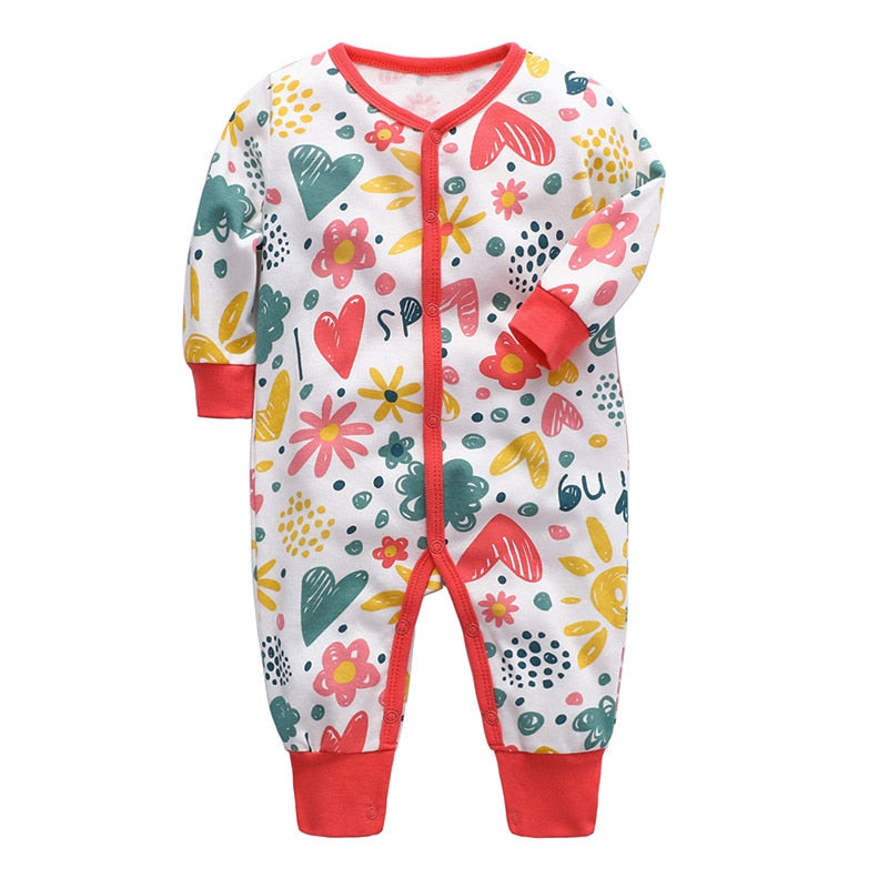 Baby Clothes Autumn 2021 Newborn Baby Pure Cotton Long-sleeved Jumpsuit Romper 3-24M Baby Boy&Girl Clothing