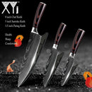 Kitchen Knife Set Stainless Steel Knife Holder Gift Knife Cover Santoku Utility Cleaver Bread Paring Nakiri Knives Cutter Tools