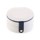 New Portable Leather Jewelry Box Princess European Korean Simple Small Mini Earrings Rings Storage Case Hot Sell