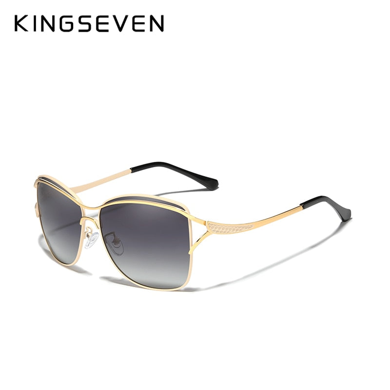 KINGSEVEN Retro Womens Sun glasses Polarized Luxury Ladies Brand Designer Gradient Lens Sunglasses Eyewear For Women Female