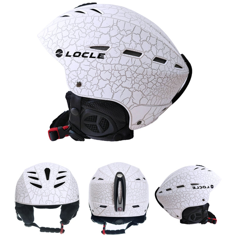 Casco de esquí LOCLE para hombre, casco de esquí para deportes al aire libre, casco de esquí para mujer y niño con certificación CE, casco de Snowboard para monopatín de esquí S/M/L/XL 52-64cm