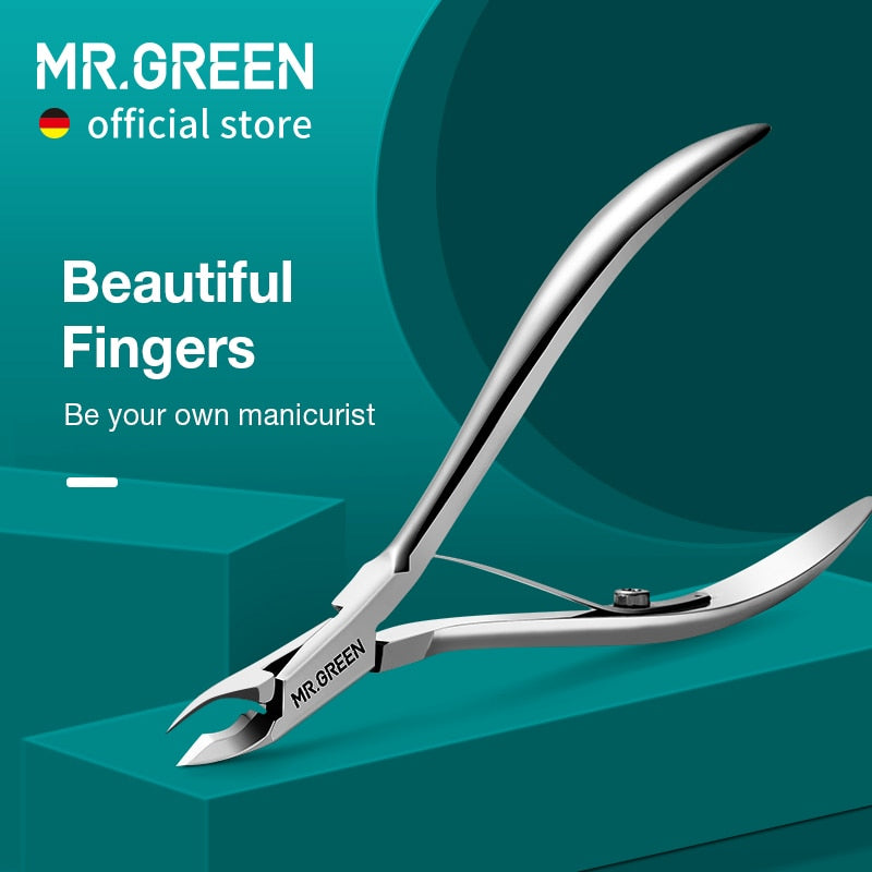 MR.GREEN Nagelhautzange Maniküreschere Edelstahl Pinzette Clipper Dead Skin Remover Scissor Pusher Tool Trimmer