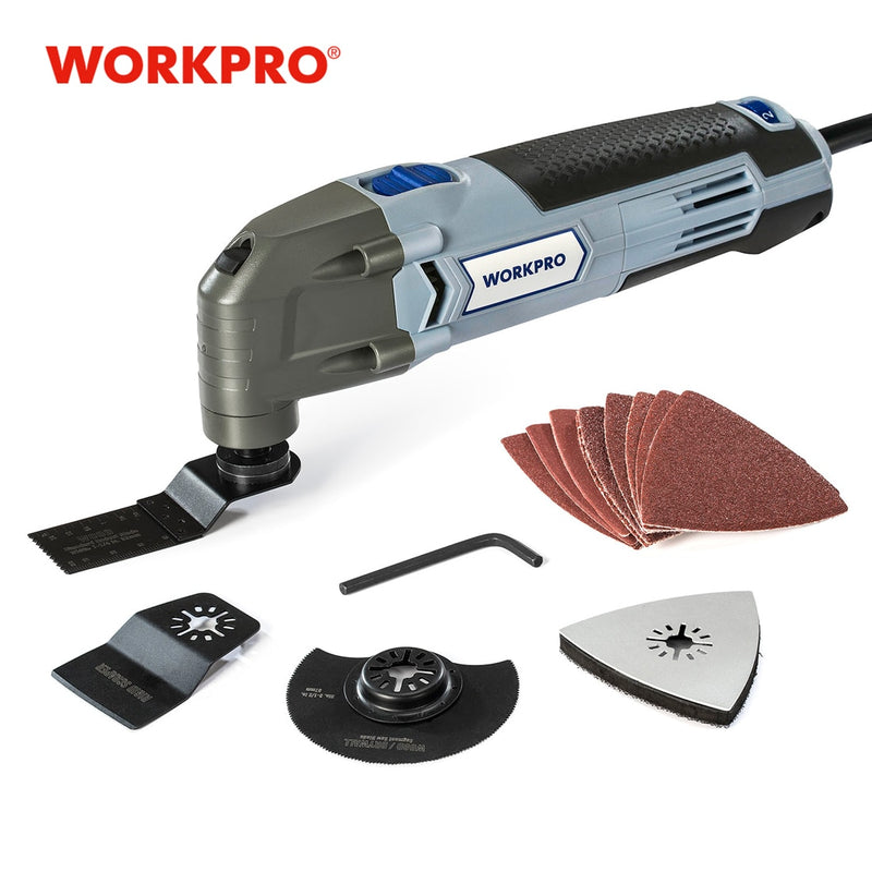 WORKPRO Oscillating Tool 220V Electric Trimmer Saw for Wood Working 300W Power Home DIY Wood Trimmer  Multi Tool