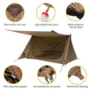 OneTigris 3 Season Tent BACKWOODS BUNGALOW Ultralight Shelter Baker Style Tent for Bushcrafters &amp; Survivalists Camping Hiking
