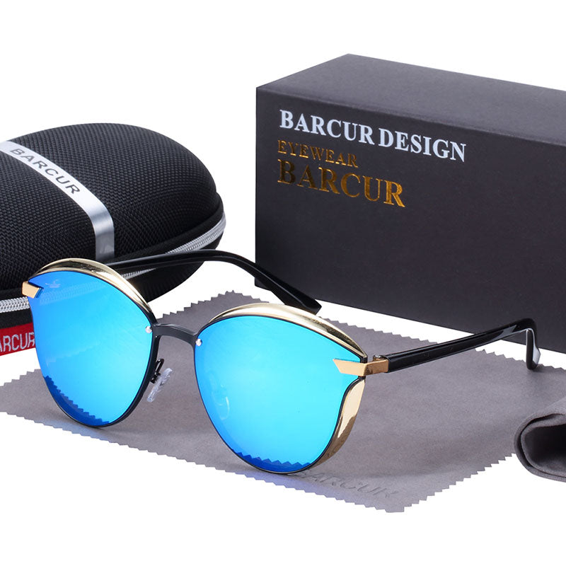 BARCUR Luxury Brand Women Sunglasses Polarized Sun glasses for Women UV400 Protection Lunette Femme