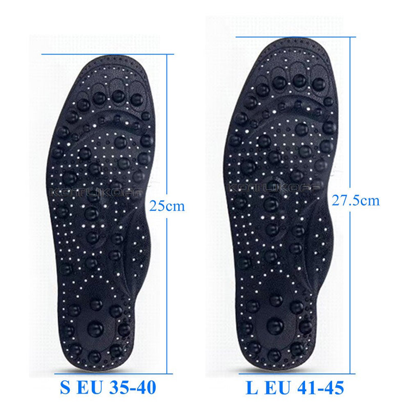 KOTLIKOFF Enhanced Upgrade 68 Magnetic Massage Insole Foot Acupuncture Point Therapy Insole Cushion Body Detox Slimming Magnetic