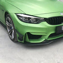 6pcs Carbon Fiber Car Styling Accessories Front Bumper Lip Fin Splitter Spoiler Canard Sticker Fit for BMW F80 M3 For BMW F82 M4