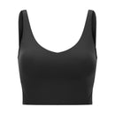SHINBENE EVERYDAY Gemütliches, weiches Workout Gym Yoga Crop Top Damen Naked Feel Padded Athletic Running Fitness Sport-BHs Tops