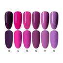 Beautilux Nail Gel Polish Kit Violet Purple Lavender Color UV LED Gels Set Semi Permanent Nail Polish Lacquer 10ml 6pcs/lot