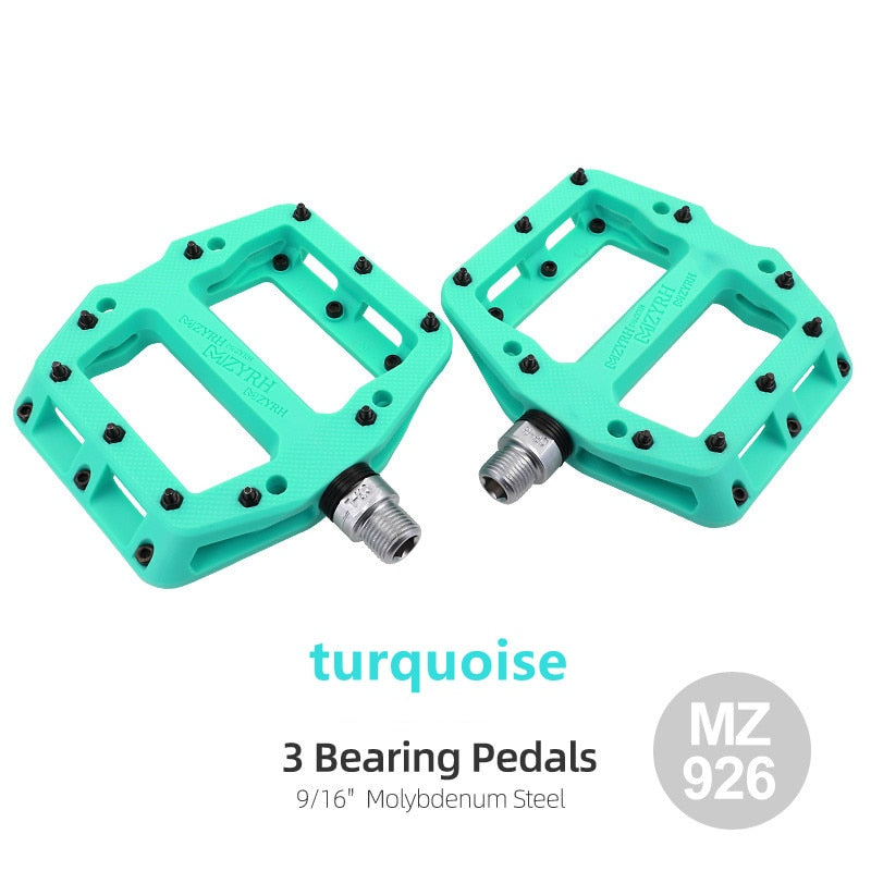 MZYRH, rodamientos de sellado ultraligeros, pedales de bicicleta, ciclismo, Nylon, carretera, bmx, Mtb, pedales, plataforma plana, piezas de bicicleta, accesorios